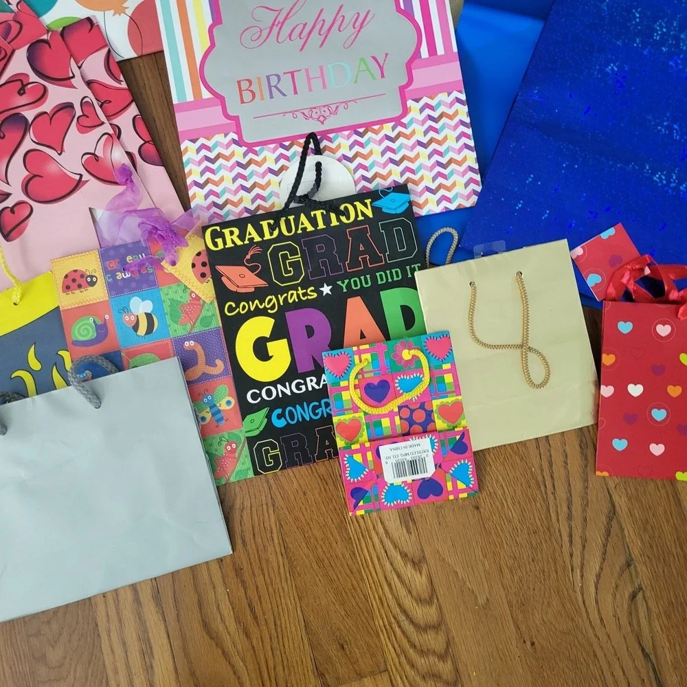 Lot Of Assorted Gift Bags Birthday Baby All Occasions